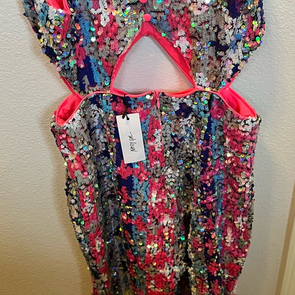 Nasty Gal Sequin Multicolor Jumpsuit - Picture 4 of 5